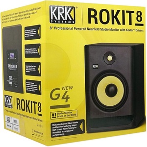 KBK Nuevo <span class=keywords><strong>KRK</strong></span> RP8 <span class=keywords><strong>Rokit</strong></span> 8 G4 Par de Monitores de Estudio Profesionales Bi-Amplificados de 8 Pulgadas con Agarre Antideslizante Negro ¡Gran Descuento! ¡Completamente Nuevo! - Product Image 1