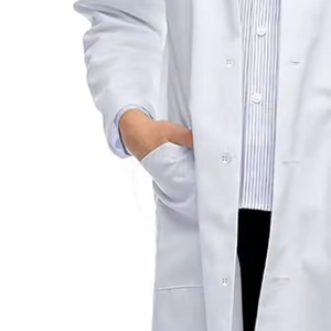 Blouse de laboratoire médicale en tissu haute densité, unisexe, usage professionnel en laboratoire, vente en gros de blouses de laboratoire médicales unisexes - Product Image 2