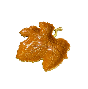 Multi-Color Leaf Platters Home Decorative Chocolate Serving <b>Bowl</b> for Hotels and Restaurants <b>Dessert</b> Candy Serving Leaf Plates - Product Image 3
