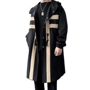 Abrigos Clásicos de Cuero Genuino Hechos a Mano para Hombre, Ropa de Abrigo Negra de Lujo para Invierno, Elegante Abrigo Ajustado - Product Image 1