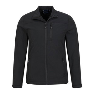 Chaqueta Softshell ligera ajustada a la moda para hombre al por mayor, lona impermeable con cuello levantado, precio bajo - Product Image 5