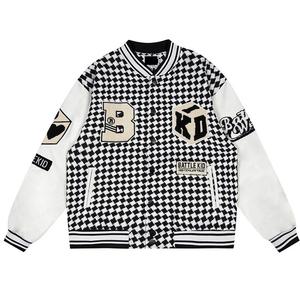 แจ็กเก็ตเบสบอลแขนยาวหนังแจ็คเก็ตกันลมสำหรับผู้ชายกันน้ำ - Product Image 4