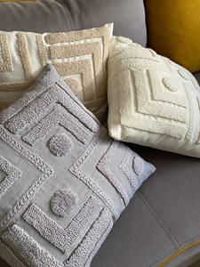 100% Cotton Embroidery <b>Pillow</b> <b>Case</b> Covers <b>Square</b> Cushion Cover 100% Cotton with Zipper for Home Decorative OEM Made in Vietnam - Product Image 3