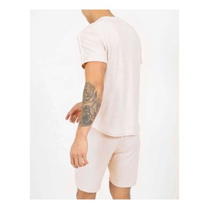 กางเกงขาสั้นกีฬาผู้ชายไซส์ใหญ่ ผ้าสแปนเด็กซ์/โพลีเอสเตอร์ ระบายอากาศได้ดี เอวยางยืด มีเชือกผูก กระเป๋าข้าง ลายเรียบ - Product Image 6