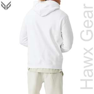 Sweats à capuche légers en coton/polyester doublés respirants pour hommes du fabricant pakistanais couleur unie col à capuche teint uni hiver - Product Image 6