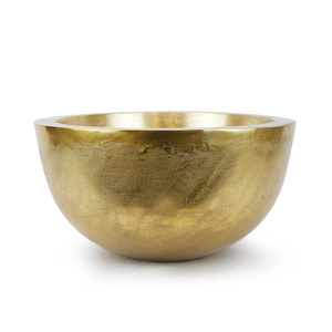 Juego de cuencos decorativos de Metal dorado y plateado, centro de mesa minimalista moderno, acabado sólido, decoración del hogar, mesa de comedor, colección de regalos - Product Image 2