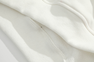 Sweat-shirt à capuche pour homme, logo personnalisé, 450 GSM, blanc, oversize, lourd, 100% coton, impression sérigraphique - Product Image 5