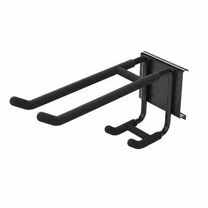 Crochet double pour garage, pour outils lourds, capacité de charge remarquable de 55 lb, crochet pour outils électriques, couleur noire GAPGAR006 - Product Image 1