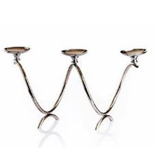 Candelero pulido brillante Aluminio Metal Lujo Hecho a mano Iluminación Decoración Hormigón Vela única Tarro - Product Image 1