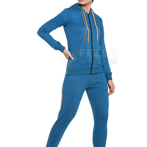 Personalizado de las mujeres 100% de algodón chándal holgado Casual Jogger Set Logo Fleece Sudadera con capucha pantalones de chándal de etiqueta privada - Product Image 1