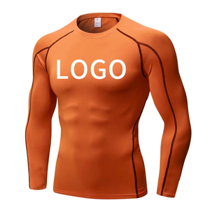 Camiseta de Compresión MMA de Manga Larga con Estampado por Sublimación, 240g, Poliéster/Nailon, para Adultos, con Logotipo Personalizado, Artes Marciales - Product Image 1