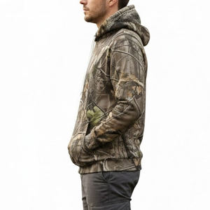 Sweat à capuche de chasse pour homme, logo personnalisé de haute qualité, imprimé par sublimation, respirant, manches longues, vente en gros - Product Image 3