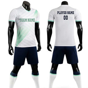 Conjunto Deportivo Personalizado 2025, Camiseta de Fútbol de Manga Corta para Adultos, Pantalones Cortos, Uniforme Deportivo de Entrenamiento, Equipación de Fútbol 100% - Product Image 3