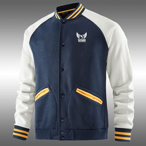 Veste d'hiver Letterman grande taille pour hommes à l'extérieur Veste Letterman à col montant Vente en gros - Product Image 3