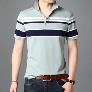 100% coton hommes Polo couleur unie classique Polo hommes à manches courtes décontracté affaires Social Polo hommes de haute qualité - Product Image 6