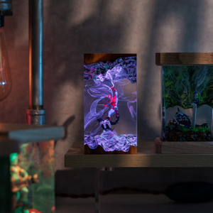 Lámpara de Resina Epoxi Personalizada, Lámpara de Resina Epoxi, Lámpara de Arte de Madera y Resina, Lámpara de Noche Personalizada, Regalo Hecho a Mano, Cumpleaños - Product Image 3