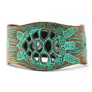 Brazalete ancho de diseñador floral de latón puro 100% hecho a mano, brazalete ajustable, Regalo para mamá - Product Image 1
