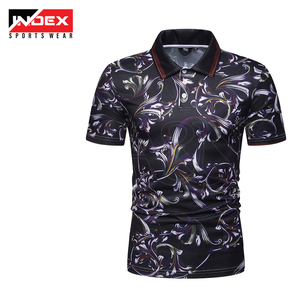 T-shirt personnalisé pour homme de haute qualité, col roulé, manches courtes, respirant, séchage rapide, élasthanne/polyester, sérigraphie sur le devant - Product Image 5