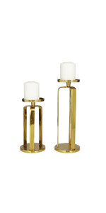 Bougeoir en aluminium élégant et moderne Style minimaliste de la maison pour les événements de luxe Décoration de table à manger de Noël - Product Image 6