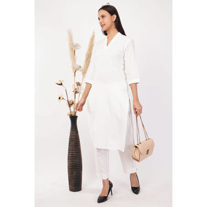 High Quality Cotton Indian <b>Kurtis</b> for Women Summer Indian Style Stretchable Izzu International for Parties and Diwali - Product Image 1