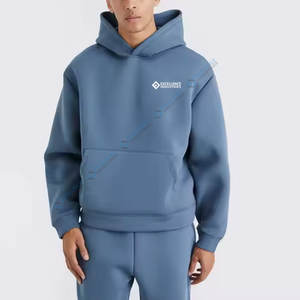 Diseño personalizado de los hombres cómodos chándales de lana conjunto de invierno pulóver sudaderas con capucha Joggers de talla grande ecológico patrón sólido - Product Image 5