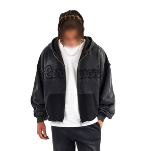 Sudadera con Capucha Casual, Lavado Ácido, Personalizable, Transpirable, Suave al Tacto, Nuevo Diseño, para Adultos, para Invierno, Servicio OEM Disponible - Product Image 3