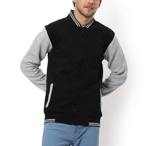 Chaqueta Universitaria de Forro Polar de Algodón Personalizada para Hombre al por Mayor 2026, Chaqueta Universitaria de Nuevo Estilo Hecha a Medida para Hombre - Product Image 1