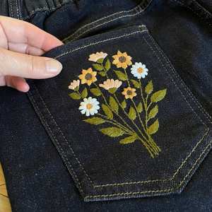 Jeans de Mezclilla de Tela de Algodón Moderna MS Handicraft, Hechos en Japón, Talla Personalizada - Product Image 4