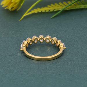 Declaración IGI certificado VVS Oval Lab Grown Diamond 14K oro sólido anillo de boda anillo fino moda de gama alta joyería de lujo para mujer - Product Image 5