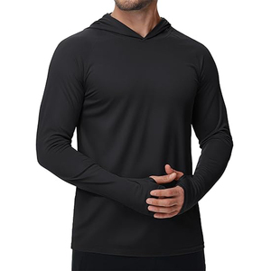 Men's Sunscreen Shirt Men's Sunscreen Clothing <b>Long</b> <b>Sleeve</b> Lightweight Sunscreen Hoodie <b>Swimming</b> Hiking - Product Image 2