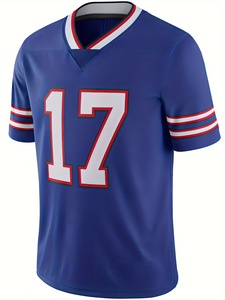 OEM Maillot de sport en maille de football américain unisexe T-Shirt à manches courtes surdimensionné Uniforme Style Hip Hop Vêtements de ville grande taille à l'avant - Product Image 6