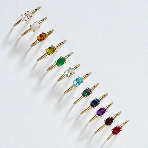 Anillos de Plata de Ley 925 con Piedra de Nacimiento de Aguamarina y Cuarzo para Mujer - Anillos de Piedras Preciosas Ovaladas Chapados en Oro al por Mayor - Product Image 3