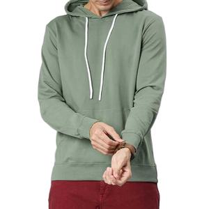 เสื้อฮู้ดสวมหัวผ้าฝ้ายหนาของผู้ชายมีโลโก้แบบกำหนดเองดีไซน์สีทึบและมีฮู้ดผ้าฟลีซจำนวนมาก - Product Image 1