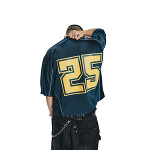 OEM personalizado clásico de fútbol americano Jersey Fabricantes Material transpirable de secado rápido malla Jersey Tallas grandes Equipo de fútbol desgaste - Product Image 5