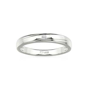 Bague de mariage Jeulia pour homme à motif vague diagonale en or 10K, 14K, 18K ou platine avec sertissage invisible géométrique marquise - Product Image 3