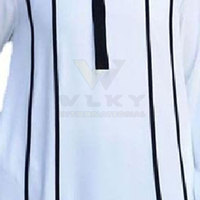 Vente chaude Polyester col montant couleur unie Jubba hommes Thobe manches longues Thobe vêtements islamiques pour hommes
