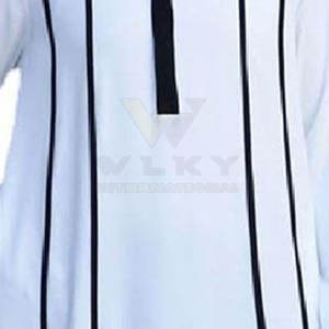 Venta caliente poliéster Stand Collar Color sólido Jubba hombres Thobe manga larga Thobe ropa islámica para hombres - Product Image 5