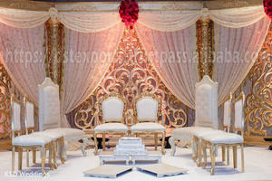 Sillas de pareja Maharaja Look para boda DST Exports Venta caliente musulmán elegante cómodo indio Mariges muebles precio de fábrica - Product Image 5