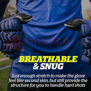 Gants de gardien de but de football professionnels BHUTTA ENTERPRISES, nouveau design, cuir, imperméables, protection complète des doigts, personnalisables - Product Image 6