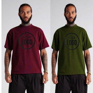 Venta al por mayor de camisetas de algodón 100% de peso pesado con logotipo personalizado para hombre Shaka Wear camiseta para hombre mediana ropa de calle - Product Image 1