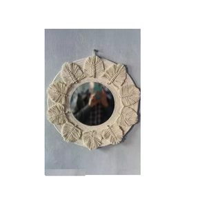 Couleurs élégantes Miroir mural en macramé Looks tendance Finition naturelle Décoration de Noël Couleur fantastique Le plus populaire - Product Image 1