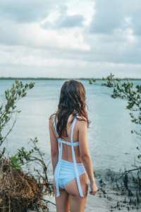 Bikini sexy para mujer Nuevo traje de baño de dos piezas personalizado Tanga Diseño de sujetador de secado rápido Servicio de fabricación de trajes de baño OEM - Product Image 2