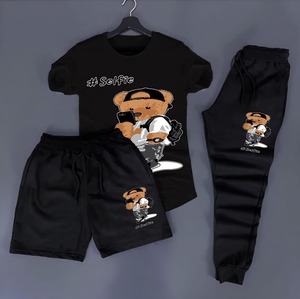 กางเกงขาสั้นชายหาดสำหรับเด็กเสื้อยืดคอกลม - Product Image 2