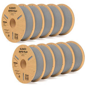 Filamento para Impresora 3D Elegoo Rapid PLA Plus, 10 kg, Gris, Variedad de TPE, PCL, HIPS, PETG, TPU, ABS, PA, PP, PPS, PEEK, Nylon, POM Extruido - Product Image 2