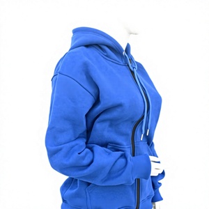 Sweat à capuche décontracté pour femme, bleu roi, coupe ample, 100 % coton respirant, pour hiver/printemps/été, couleur personnalisée, marque privée, style boutique - Product Image 1