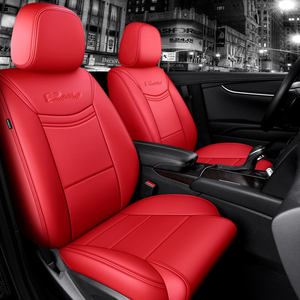 Housse de siège de voiture en cuir véritable personnalisée de style luxueux pour <span class=keywords><strong>Cadillac</strong></span> ATS-L/XT5/XTS 360 Couverture complète Toutes saisons - Product Image 3