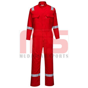 Overoles DE SEGURIDAD OEM de alta visibilidad con logotipo personalizado para hombre, ropa de trabajo de algodón ignífuga, Uniforme de Construcción - Product Image 1