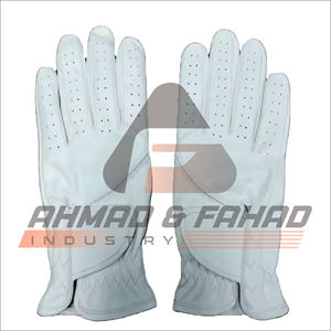 Gants de golf en cuir véritable respirant personnalisables OEM avec poignées brodées applicables à la scène sportive - Product Image 3