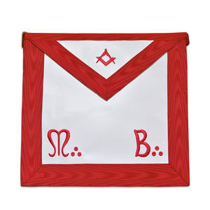 2023 Delantal de cuero de aprendiz/candidato masónico de bajo precio al por mayor - Product Image 1