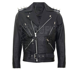 แจ็คเก็ตหนังผู้ชายขายดีประจำฤดูหนาว - ดีไซน์กันลมเป็นมิตรกับสิ่งแวดล้อม สีและขนาดปรับแต่งได้ คุณภาพสูง แฟชั่นล่าสุด - Product Image 1